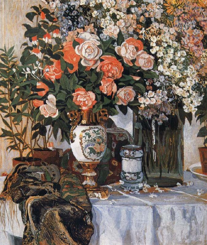 Alexander Yakovlevich GOLOVIN Rose and China china oil painting image